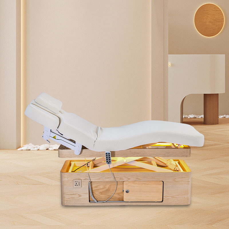 SJ-G042MF行業(yè)創(chuàng)新型可拆裝儲物電動美容床