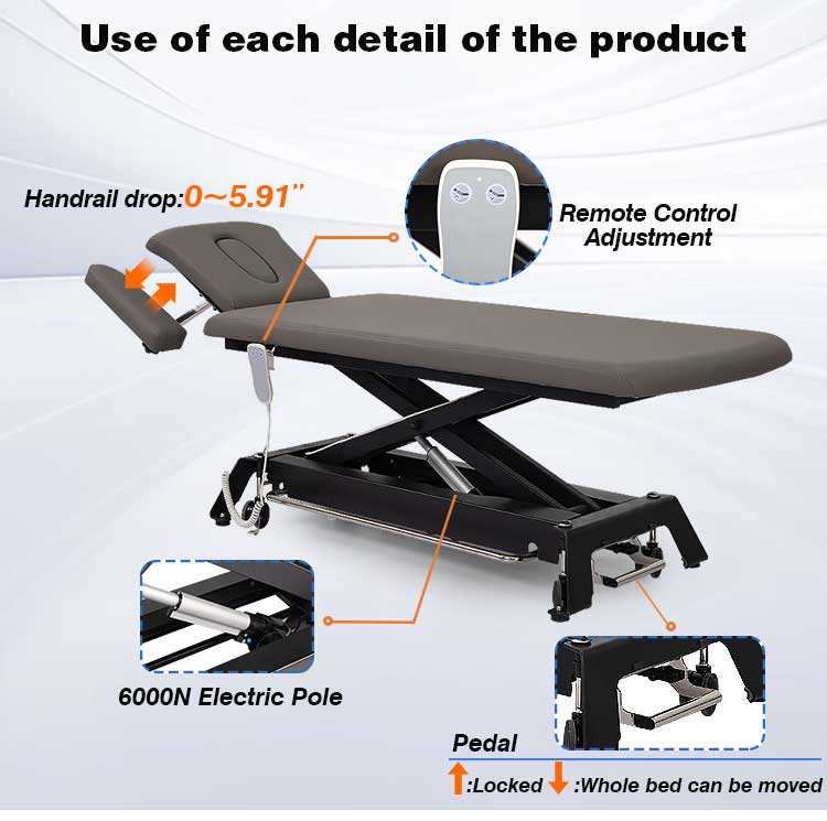 電動可調節按摩理療床